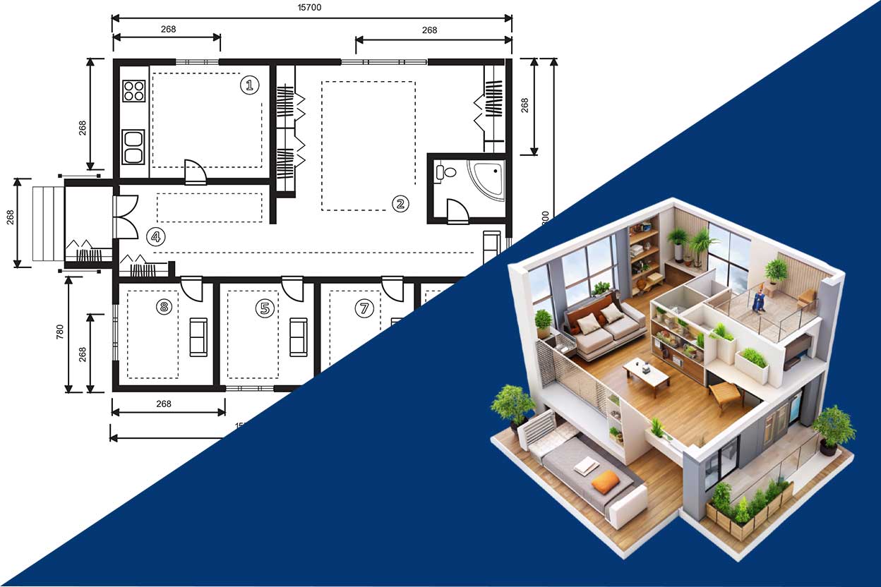Floor plans 2D & 3D